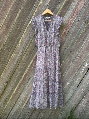 BB Dakota Steve Madden Floral Prairie Maxi Dress Cottagecore S
